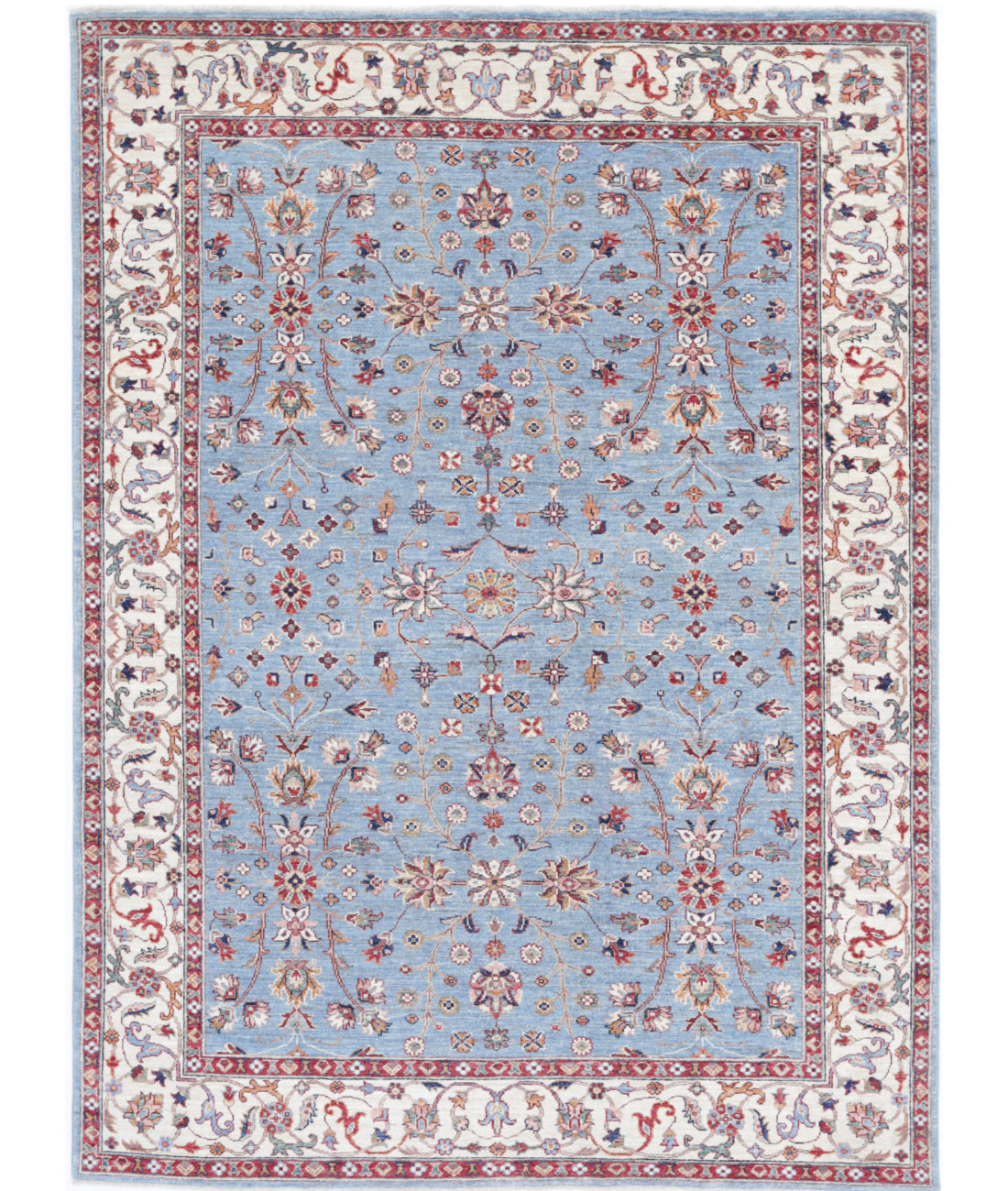 Hand Knotted Ziegler Farhan Wool Rug - 5'9'' x 7'9''