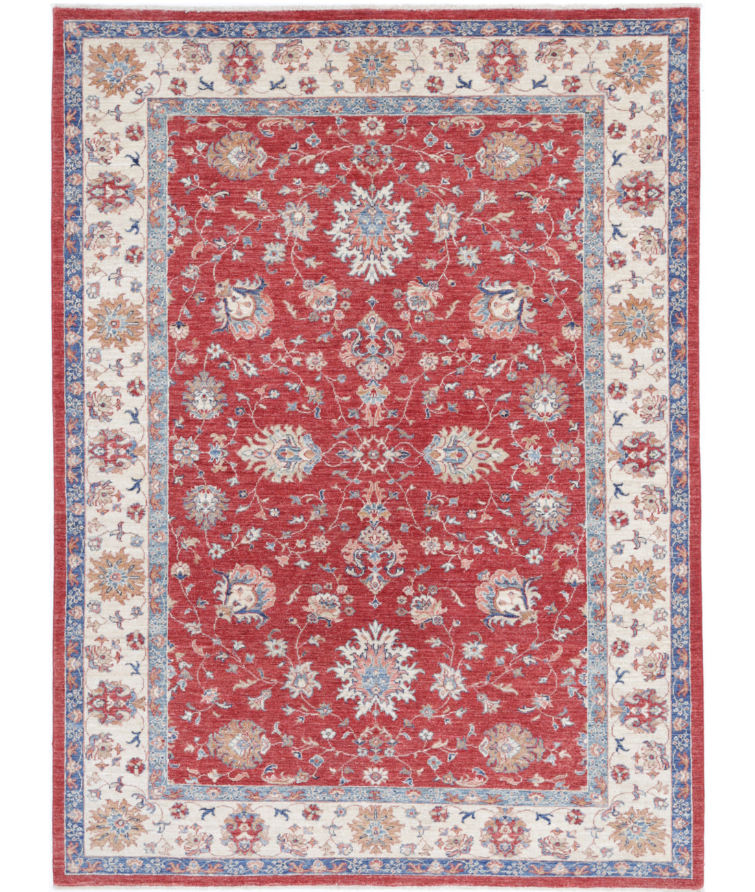 Hand Knotted Ziegler Farhan Wool Rug - 5'8'' x 7'8''