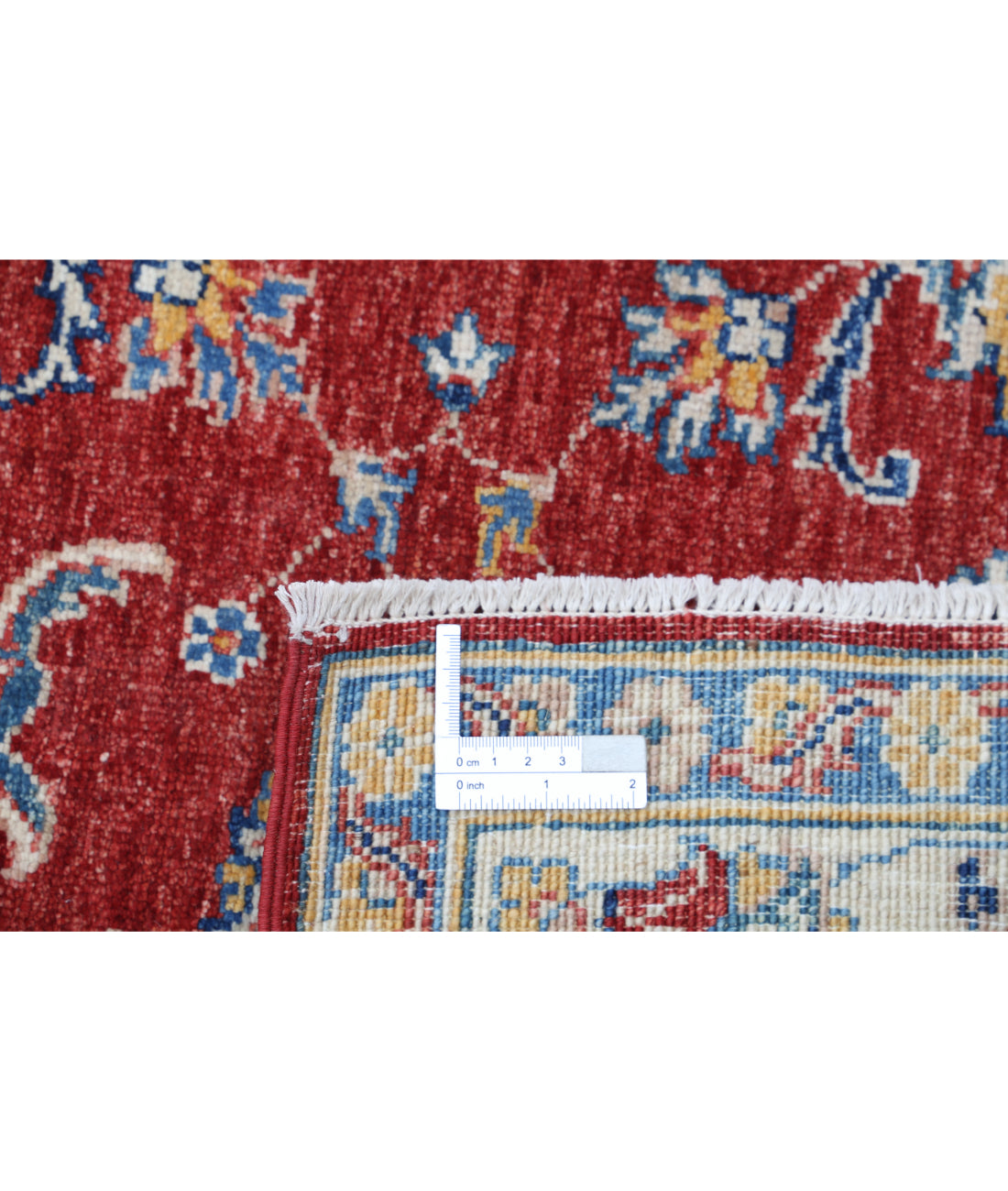 Hand Knotted Ziegler Farhan Wool Rug - 4'11'' x 6'7'' 4'11'' x 6'7'' (148 X 198) / Red / Ivory