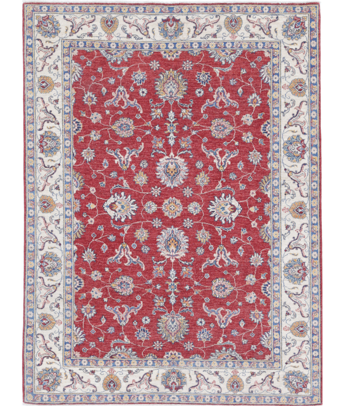 Hand Knotted Ziegler Farhan Wool Rug - 4'11'' x 6'7''