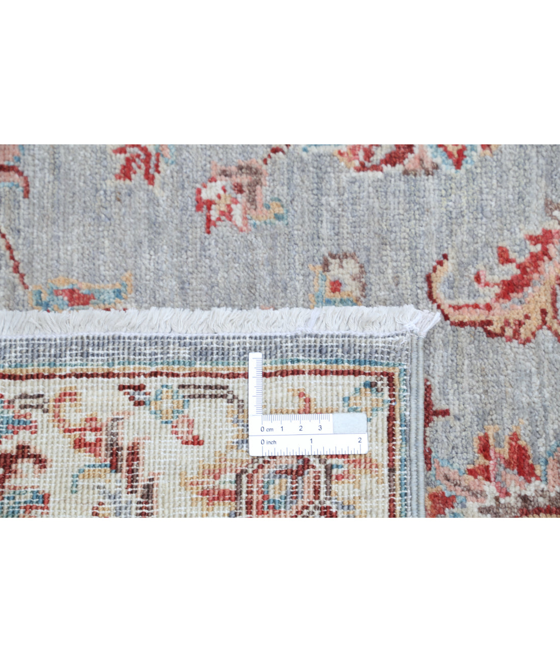 Hand Knotted Ziegler Farhan Wool Rug - 2'8'' x 9'8'' 2'8'' x 9'8'' (80 X 290) / Grey / Ivory