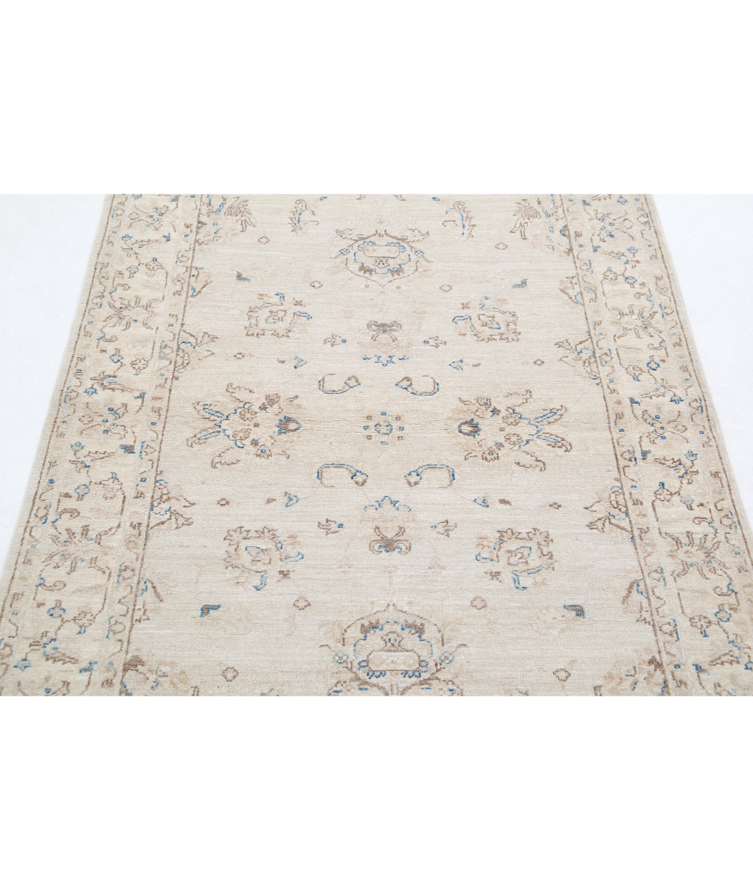 Hand Knotted Serenity Wool Rug - 3'10'' x 5'9'' 3'10'' x 5'9'' (115 X 173) / Grey / Ivory