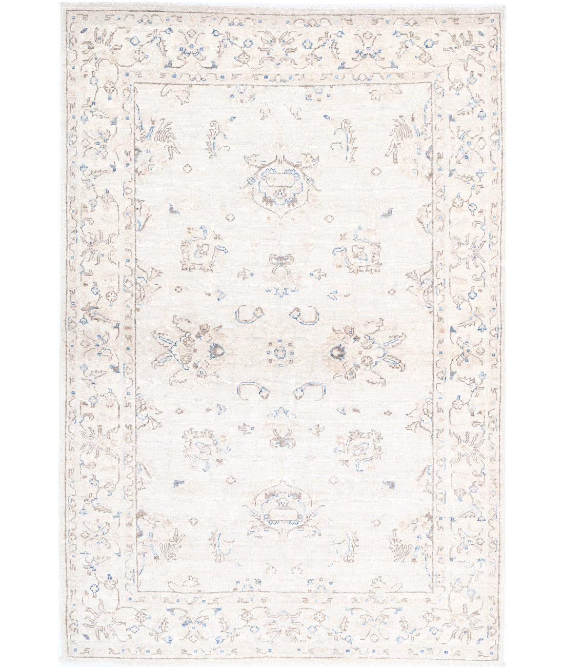 Hand Knotted Serenity Wool Rug - 3'10'' x 5'9''