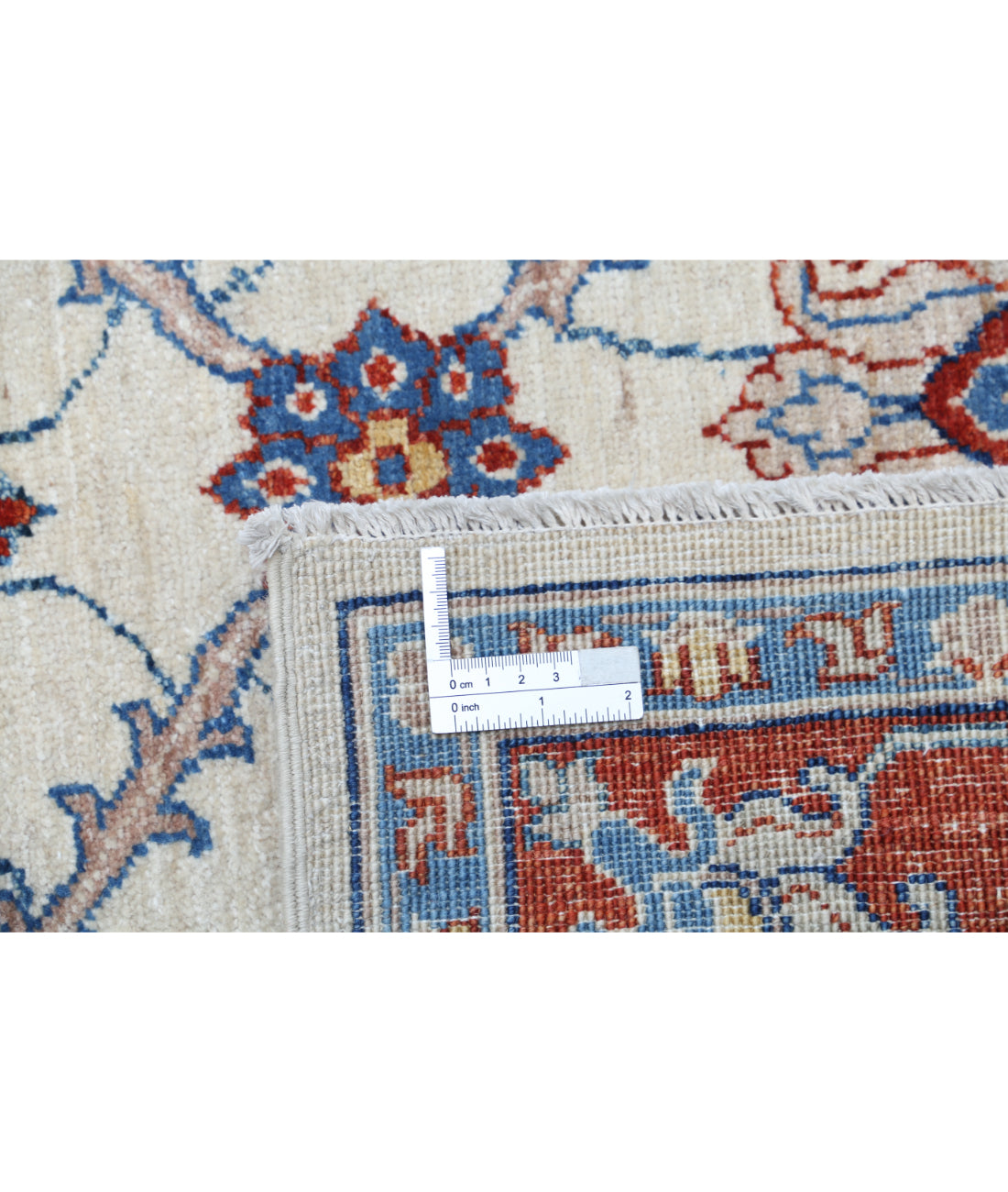 Hand Knotted Ziegler Farhan Wool Rug - 3'10'' x 5'10'' 3'10'' x 5'10'' (115 X 175) / Ivory / Red