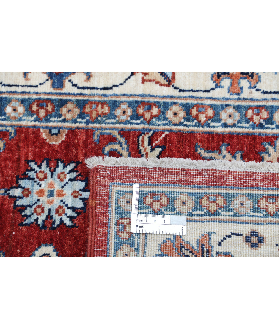 Hand Knotted Ziegler Farhan Wool Rug - 3'1'' x 4'11'' 3'1'' x 4'11'' (93 X 148) / Red / Ivory