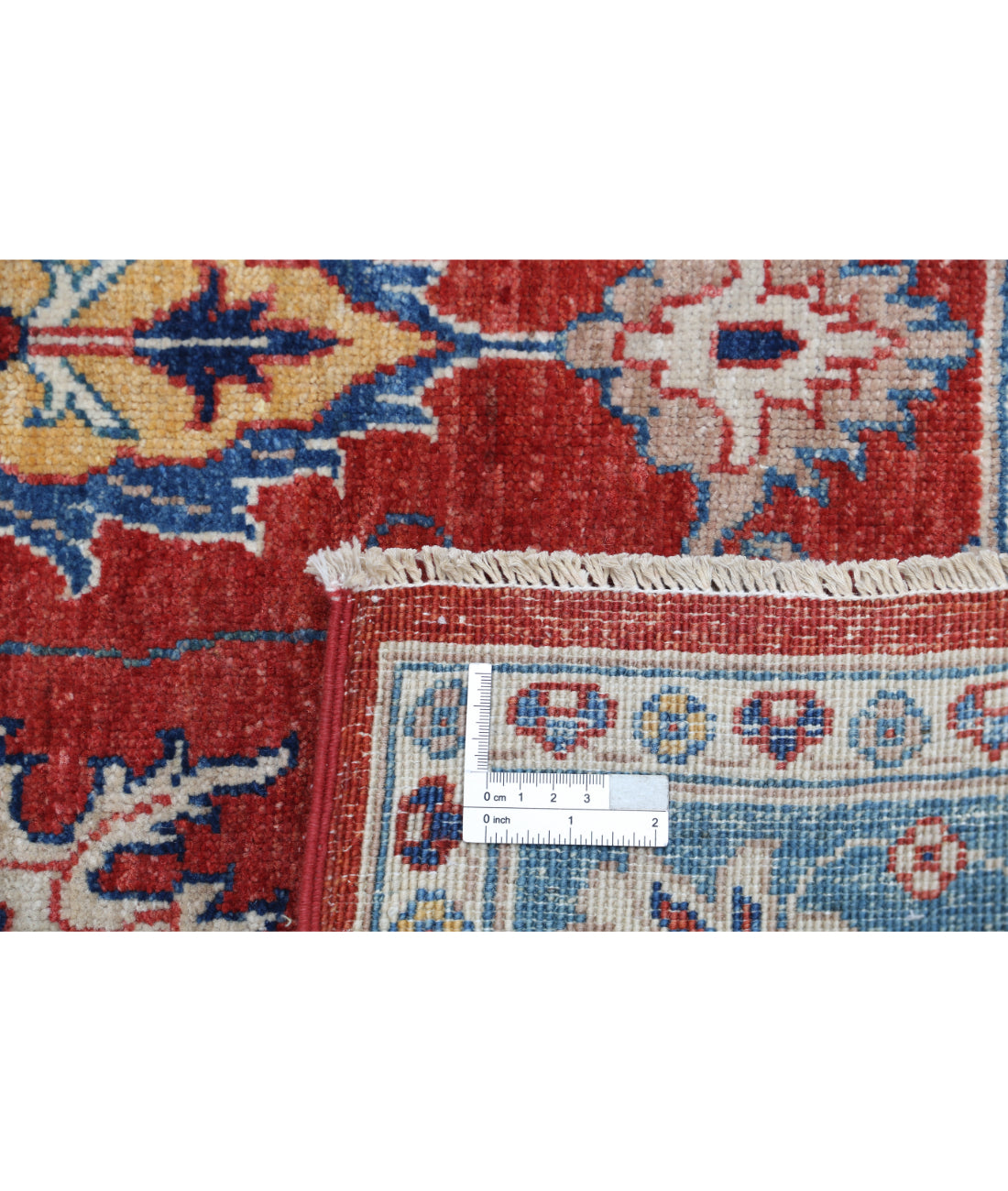 Hand Knotted Ziegler Farhan Wool Rug - 3'3'' x 5'0'' 3'3'' x 5'0'' (98 X 150) / Red / Blue