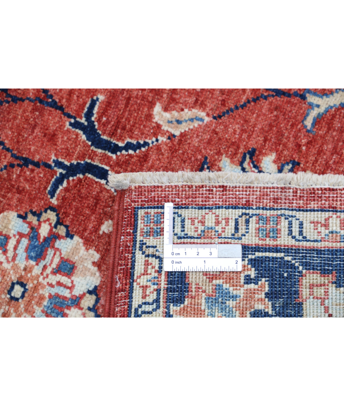 Hand Knotted Ziegler Farhan Wool Rug - 2'8'' x 4'3'' 2'8'' x 4'3'' (80 X 128) / Rust / Blue