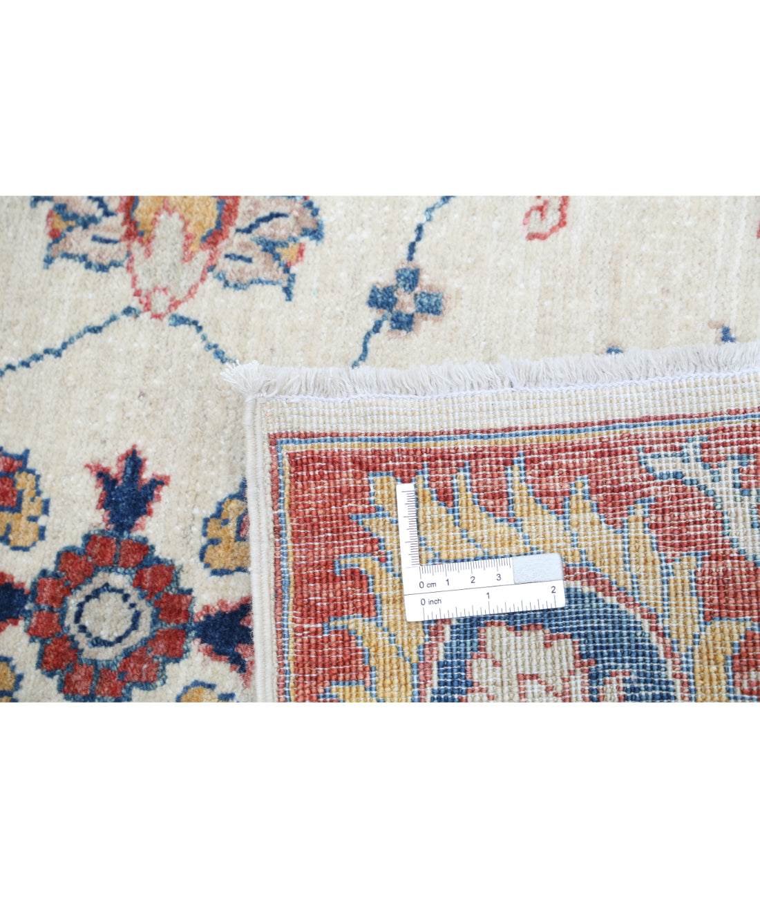 Hand Knotted Ziegler Farhan Wool Rug - 2'7'' x 4'3'' 2'7'' x 4'3'' (78 X 128) / Ivory / Rust
