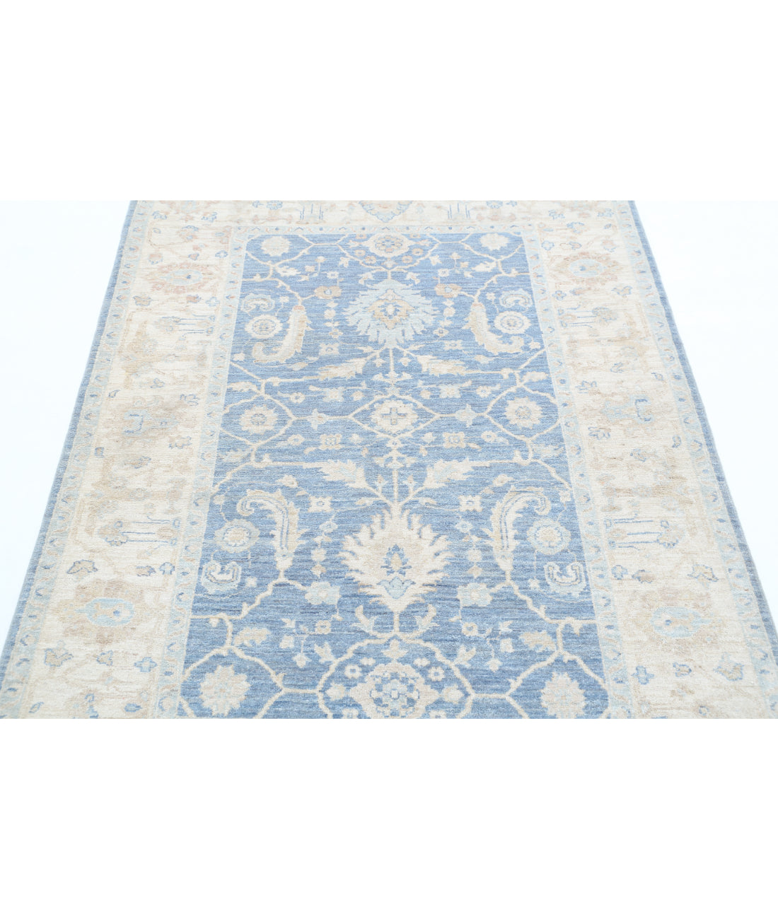 Hand Knotted Serenity Wool Rug - 4'2'' x 5'9'' 4'2'' x 5'9'' (125 X 173) / Grey / Ivory