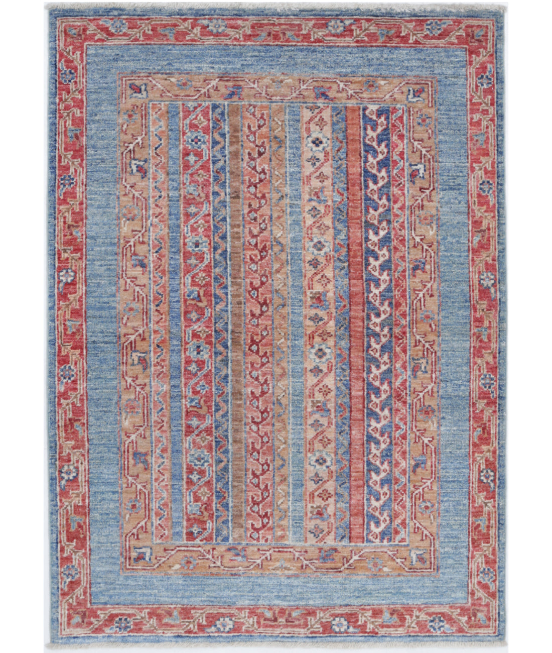 Hand Knotted Shaal Wool Rug - 2'9'' x 3'11''