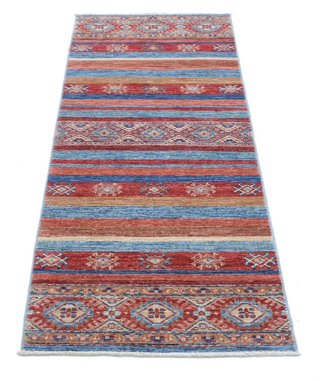 Hand Knotted Khurjeen Wool Rug - 1'11'' x 5'10'' 1'11'' x 5'10'' (58 X 175) / Multi / Multi