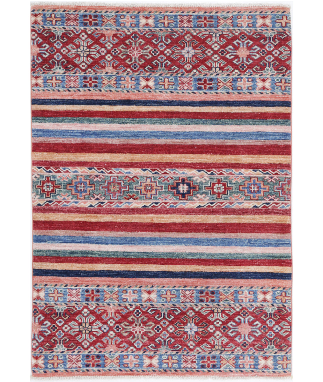 Hand Knotted Khurjeen Wool Rug - 2&#39;9&#39;&#39; x 4&#39;1&#39;&#39; 2&#39;9&#39;&#39; x 4&#39;1&#39;&#39; (83 X 123) / Multi / Multi