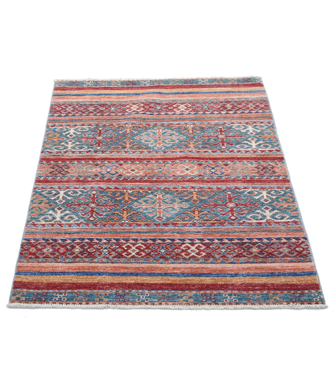 Hand Knotted Khurjeen Wool Rug - 2'8'' x 3'9'' 2'8'' x 3'9'' (80 X 113) / Multi / Multi