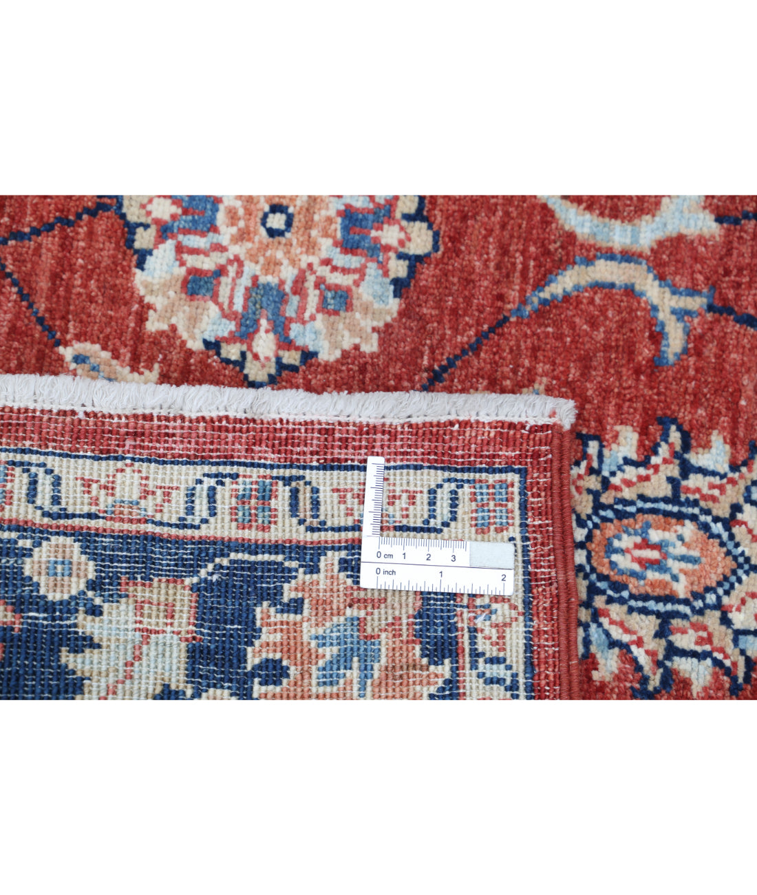 Hand Knotted Ziegler Farhan Wool Rug - 2'9'' x 4'2'' 2'9'' x 4'2'' (83 X 125) / Red / Blue