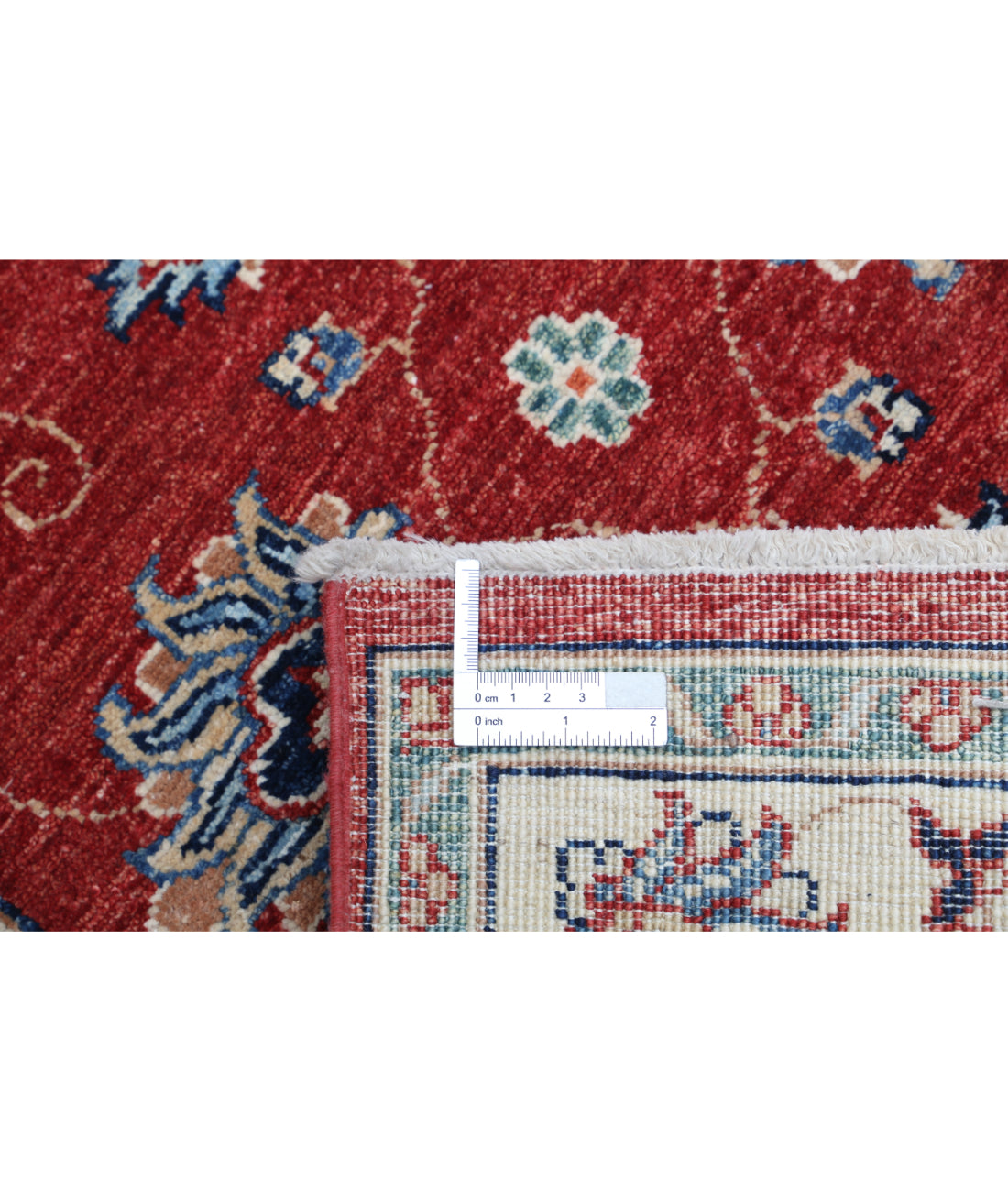 Hand Knotted Ziegler Farhan Wool Rug - 2'8'' x 4'1'' 2'8'' x 4'1'' (80 X 123) / Red / Ivory