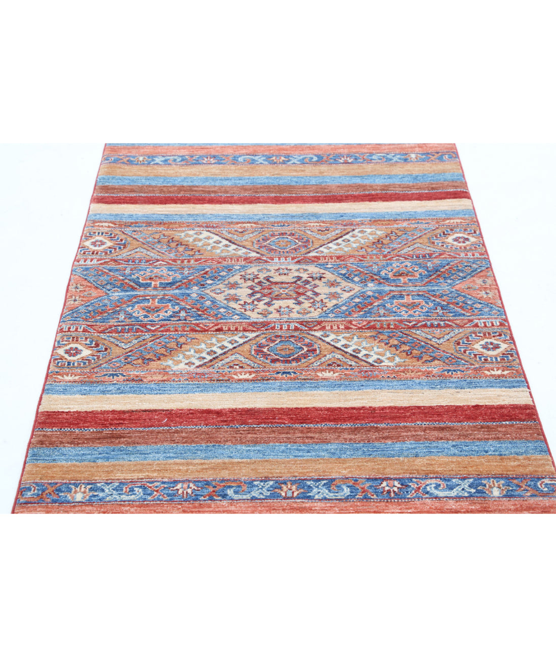 Hand Knotted Khurjeen Wool Rug - 2'11'' x 4'10'' 2'11'' x 4'10'' (88 X 145) / Multi / Multi