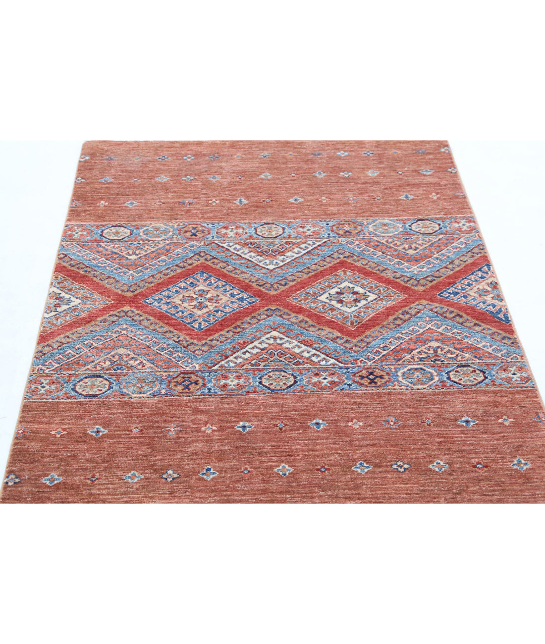 Hand Knotted Khurjeen Wool Rug - 3'3'' x 4'7'' 3'3'' x 4'7'' (98 X 138) / Multi / Multi