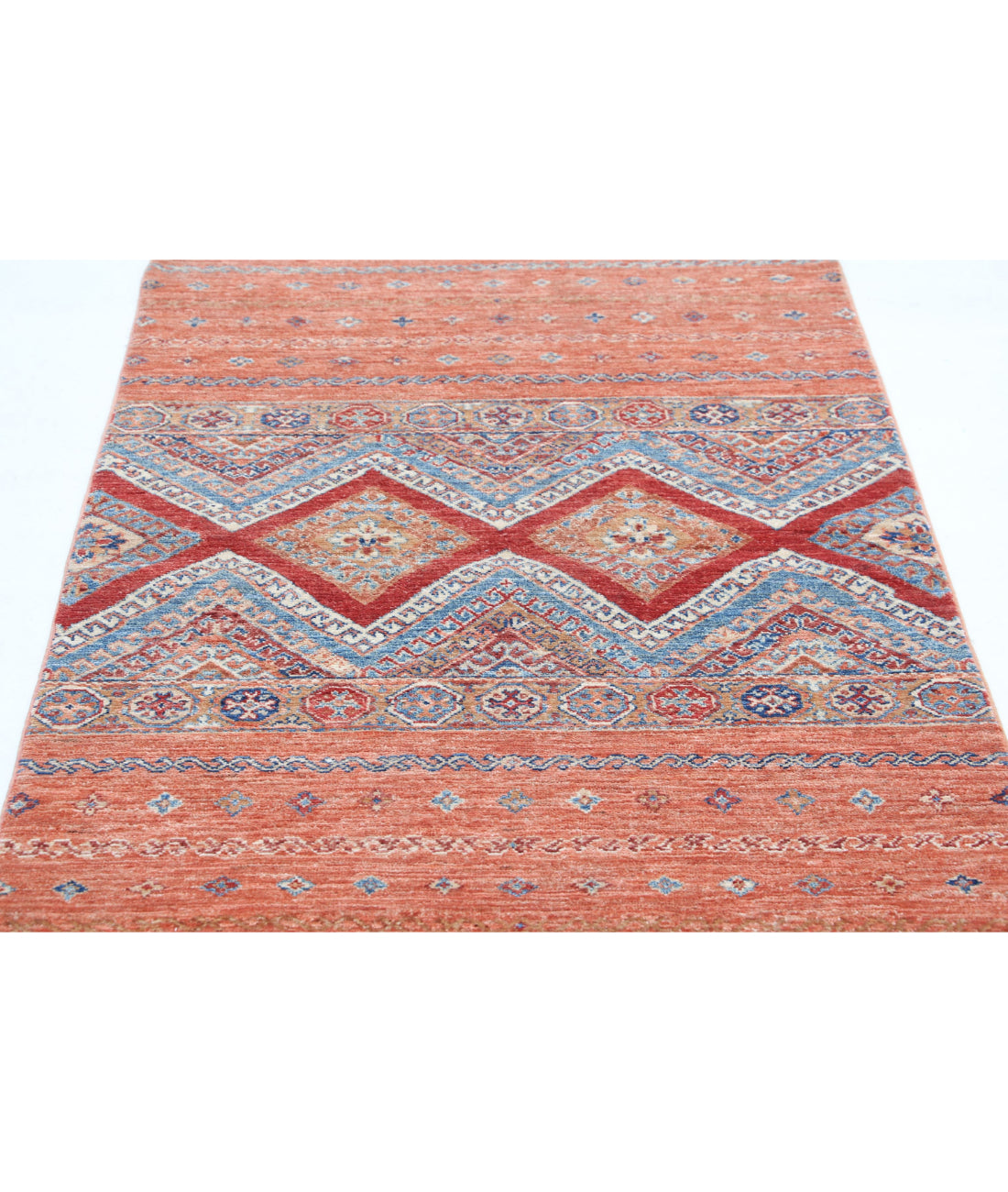 Hand Knotted Khurjeen Wool Rug - 3'3'' x 4'11'' 3'3'' x 4'11'' (98 X 148) / Multi / Multi