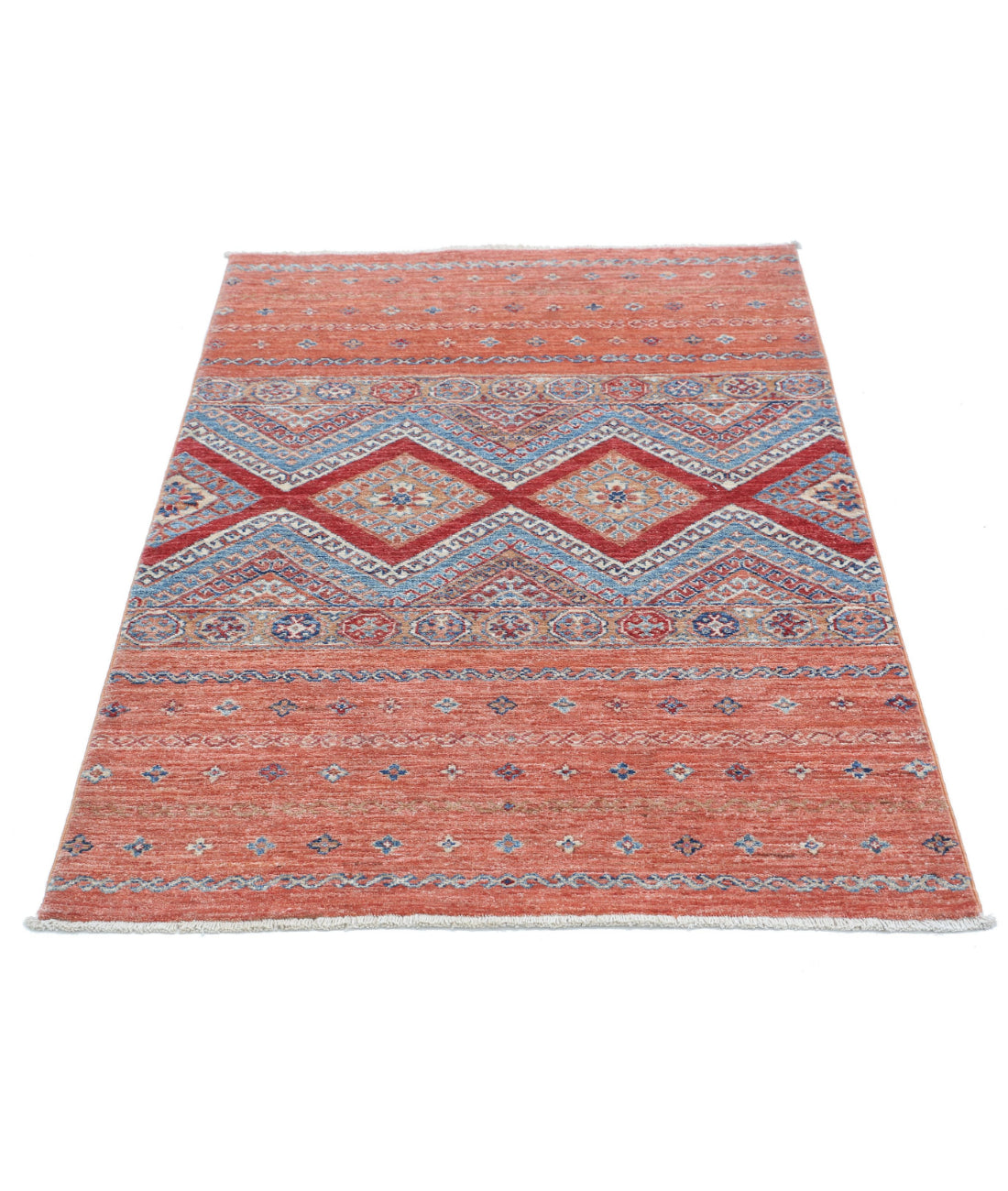 Hand Knotted Khurjeen Wool Rug - 3'3'' x 4'9'' 3'3'' x 4'9'' (98 X 143) / Multi / Multi