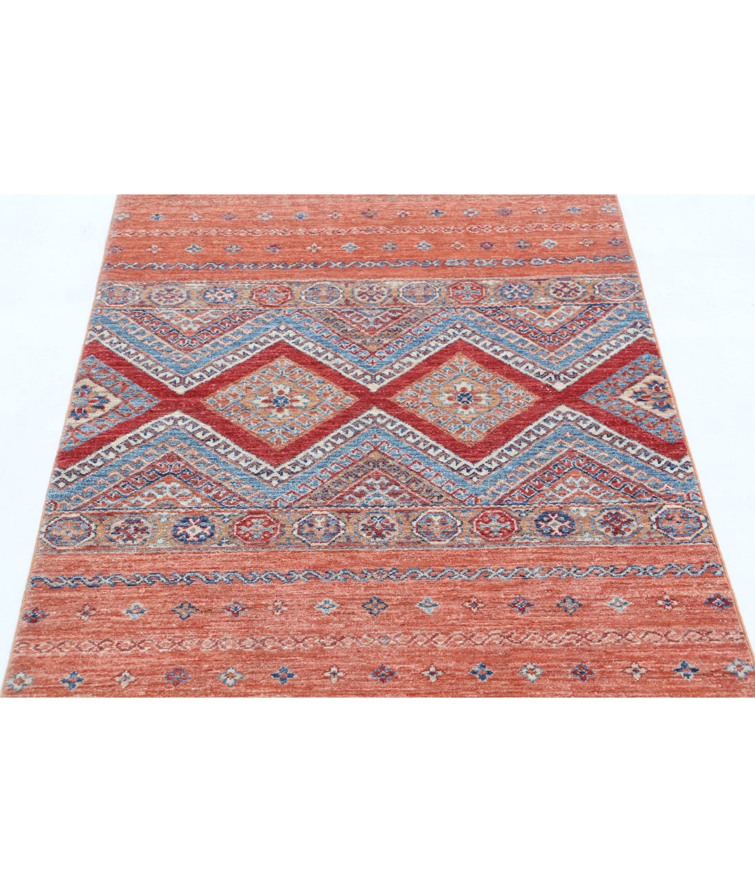 Hand Knotted Khurjeen Wool Rug - 3'3'' x 4'9'' 3'3'' x 4'9'' (98 X 143) / Multi / Multi