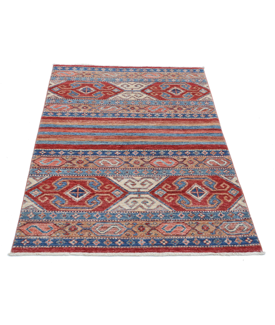 Hand Knotted Khurjeen Wool Rug - 3'2'' x 4'9'' 3'2'' x 4'9'' (95 X 143) / Multi / Multi