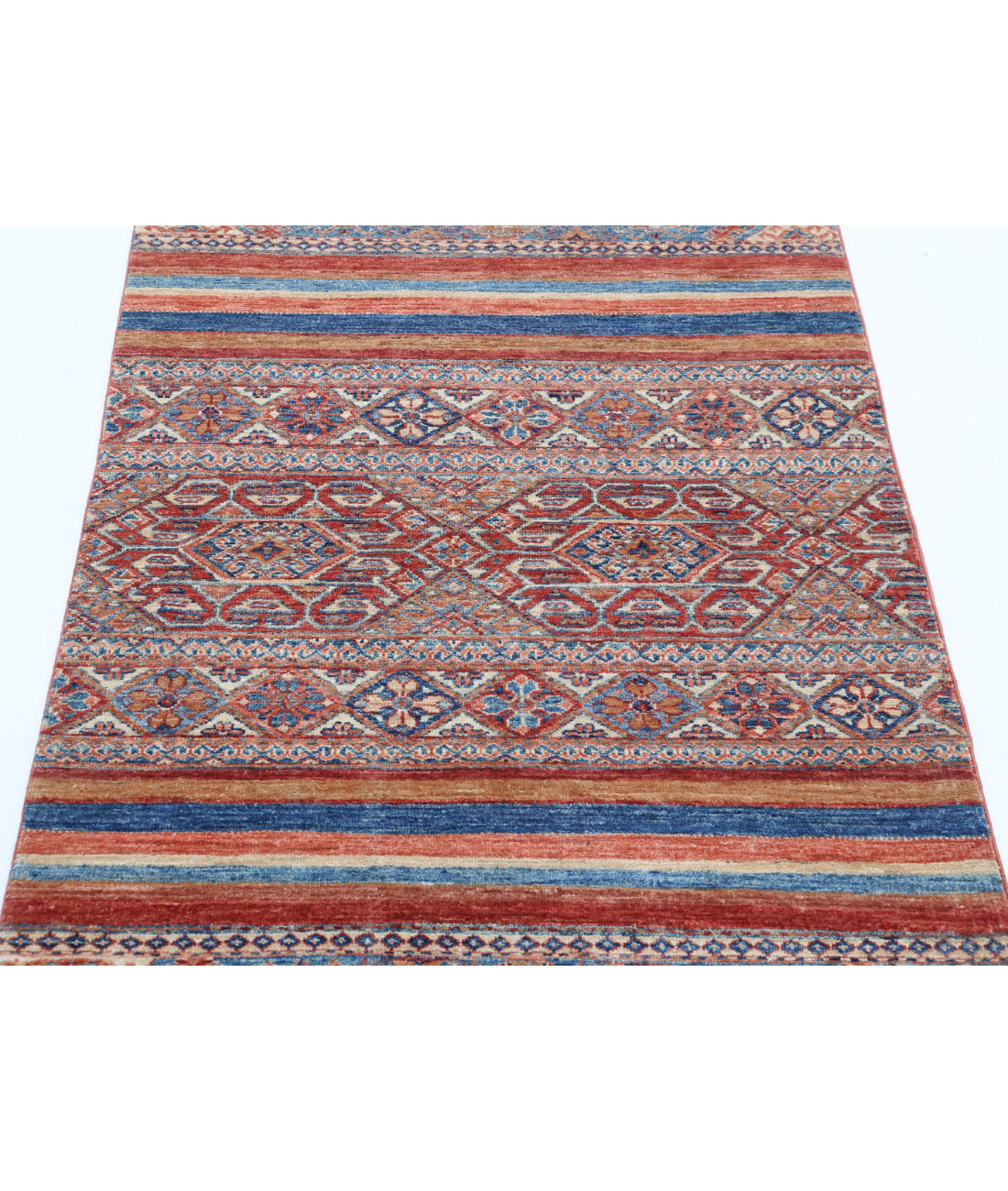 Hand Knotted Khurjeen Wool Rug - 2'11'' x 4'8'' 2'11'' x 4'8'' (88 X 140) / Multi / Multi