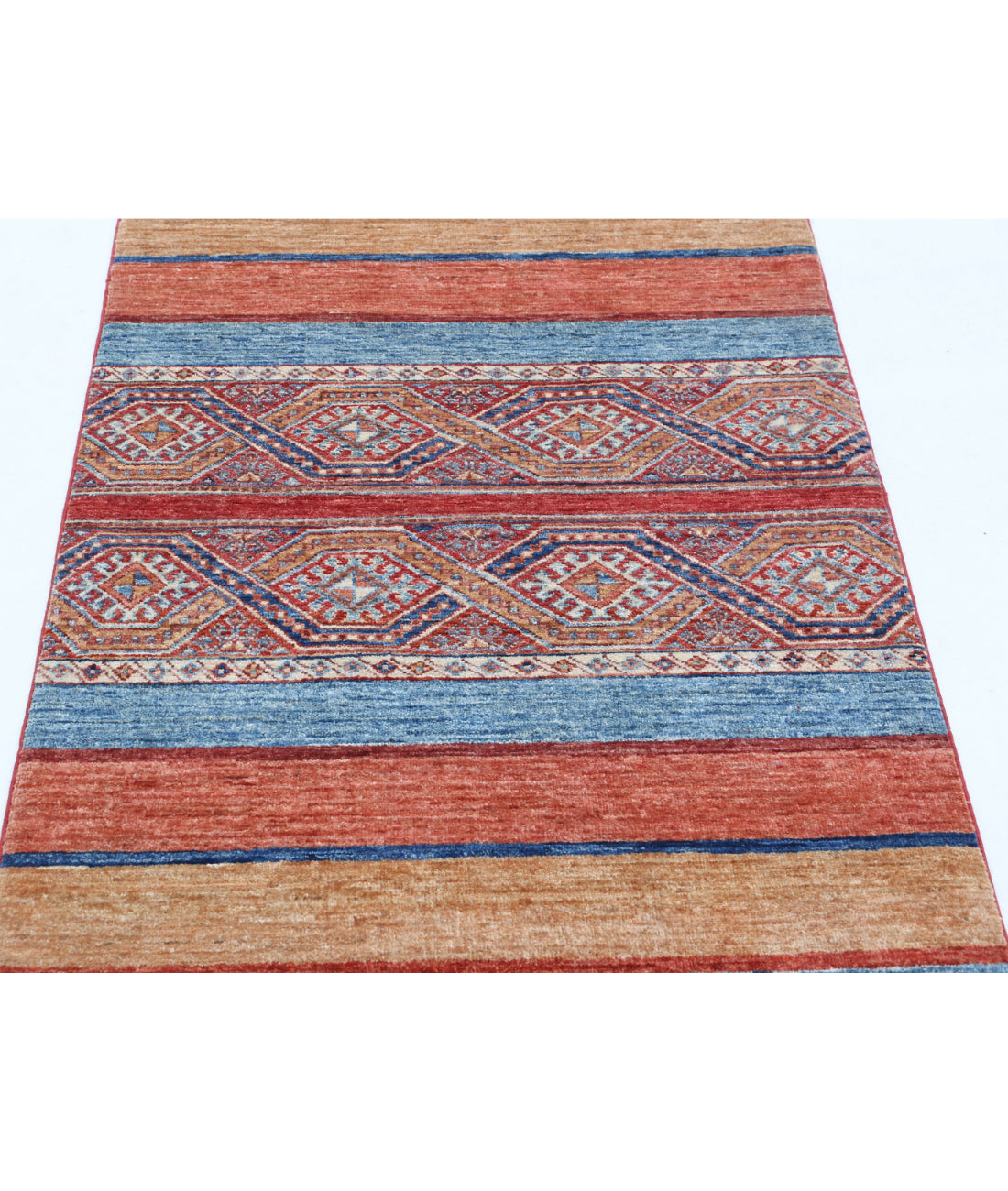 Hand Knotted Khurjeen Wool Rug - 2'11'' x 4'9'' 2'11'' x 4'9'' (88 X 143) / Multi / Multi