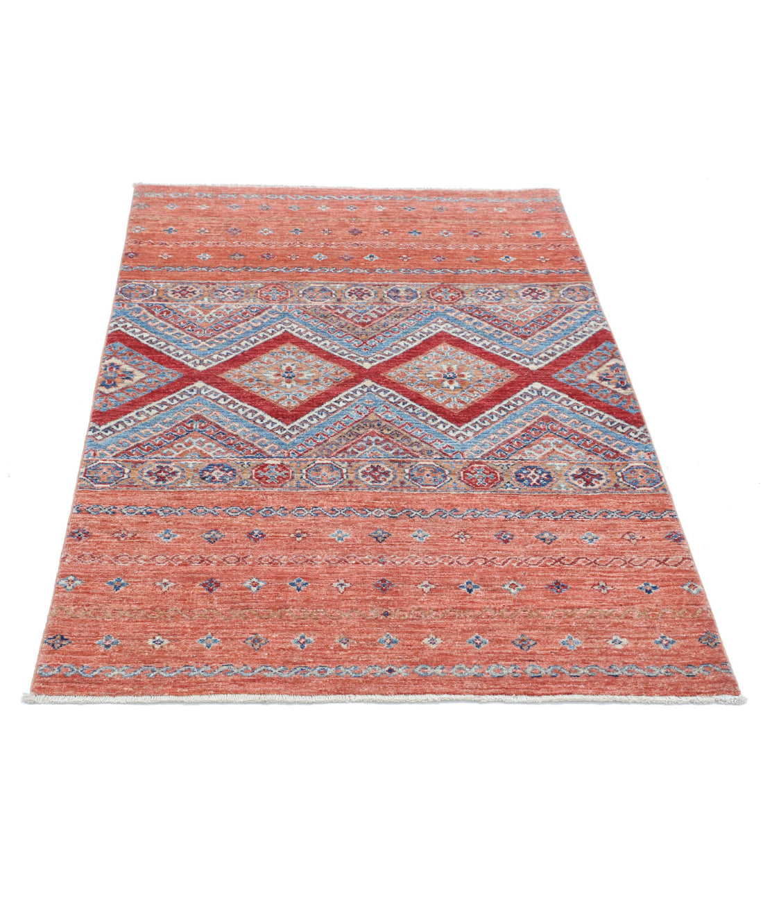 Hand Knotted Khurjeen Wool Rug - 3'4'' x 4'9'' 3'4'' x 4'9'' (100 X 143) / Multi / Multi