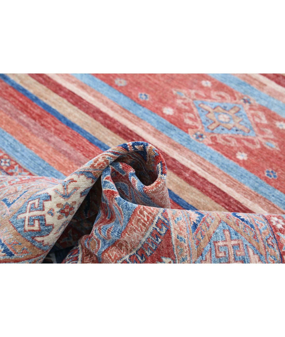 Hand Knotted Khurjeen Wool Rug - 6'8'' x 9'7'' 6'8'' x 9'7'' (200 X 288) / Multi / Multi