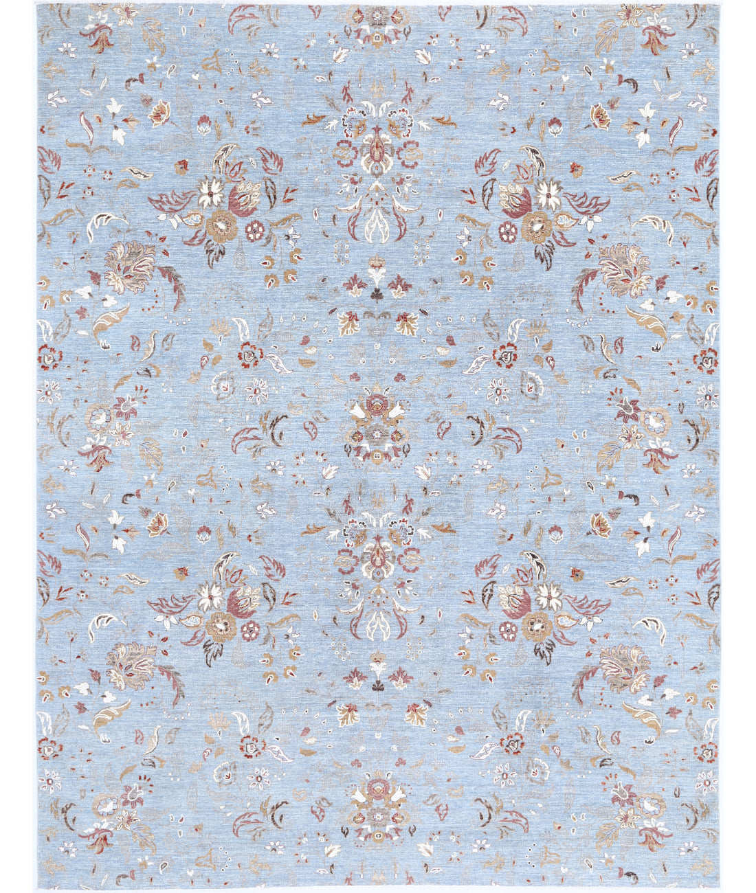 Hand Knotted Artemix Wool & Silk Rug - 8'11'' x 11'7''