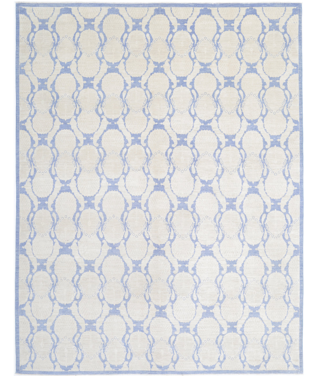 Hand Knotted Serenity Artemix Wool Rug - 8&#39;10&#39;&#39; x 11&#39;5&#39;&#39; 8&#39;10&#39;&#39; x 11&#39;5&#39;&#39; (265 X 343) / Blue / Ivory