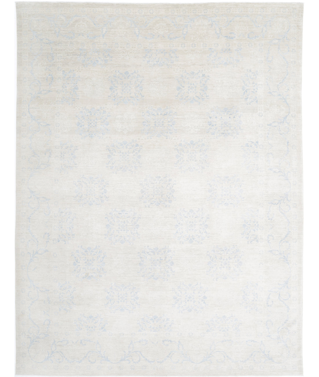 Hand Knotted Fine Serenity Wool Rug - 9'1'' x 12'1''