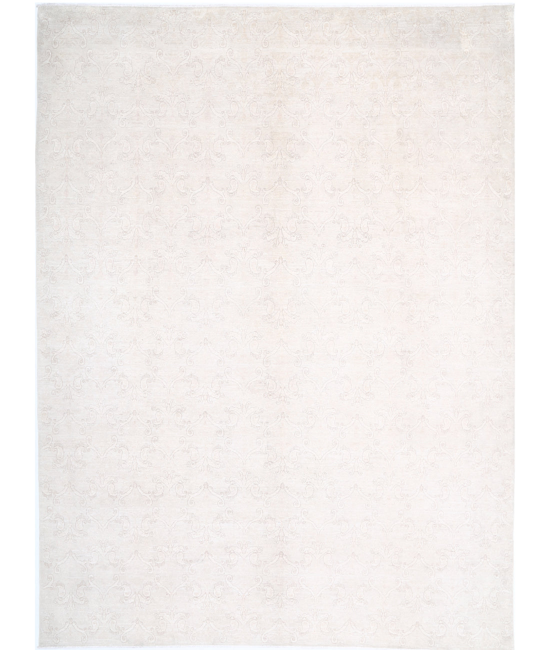 Hand Knotted Serenity Artemix Wool Rug - 11&#39;0&#39;&#39; x 14&#39;9&#39;&#39; 11&#39;0&#39;&#39; x 14&#39;9&#39;&#39; (330 X 443) / Ivory / Taupe