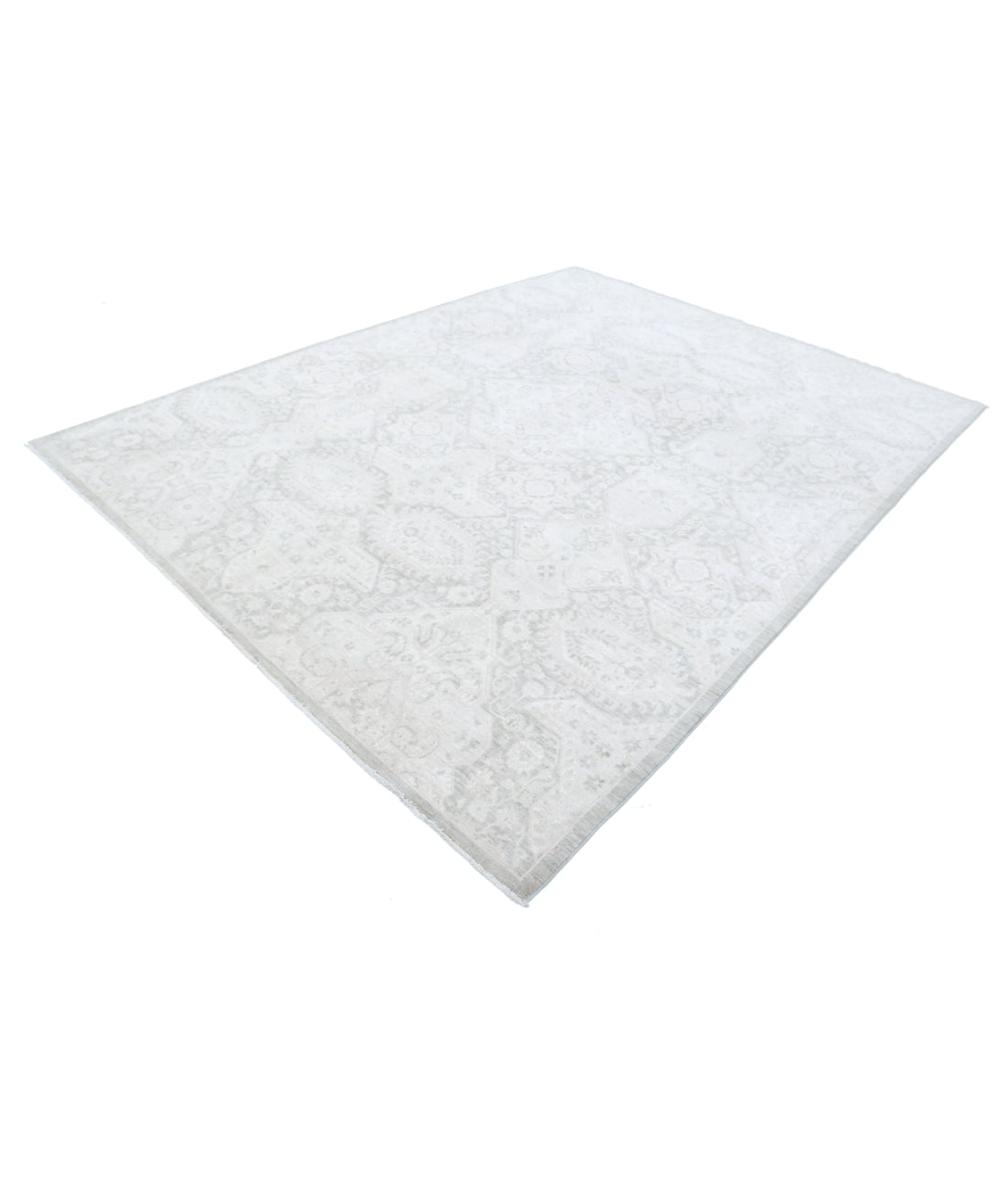 Hand Knotted Serenity Artemix Wool Rug - 7'8'' x 9'11'' 7'8'' x 9'11'' (230 X 298) / Taupe / Ivory