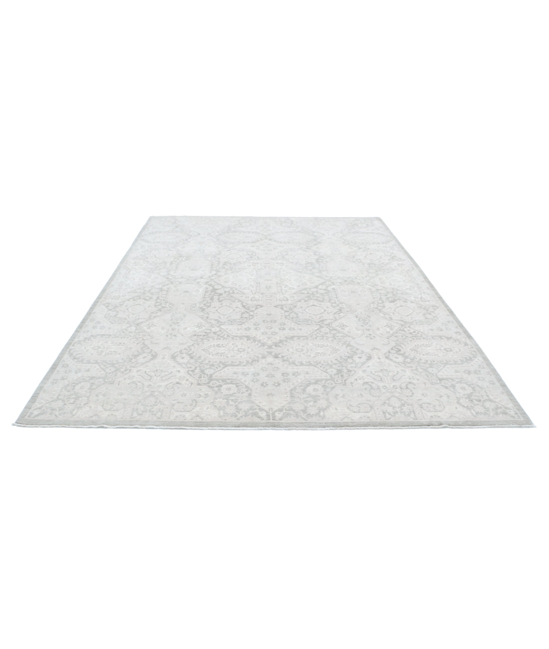 Hand Knotted Serenity Artemix Wool Rug - 7'8'' x 9'11'' 7'8'' x 9'11'' (230 X 298) / Taupe / Ivory
