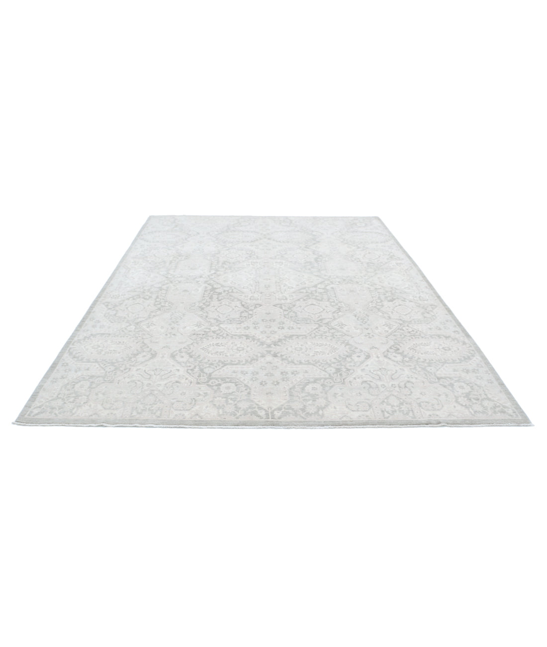 Hand Knotted Serenity Artemix Wool Rug - 7'8'' x 9'11'' 7'8'' x 9'11'' (230 X 298) / Taupe / Ivory