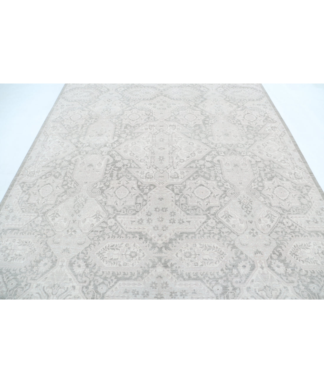 Hand Knotted Serenity Artemix Wool Rug - 7'8'' x 9'11'' 7'8'' x 9'11'' (230 X 298) / Taupe / Ivory