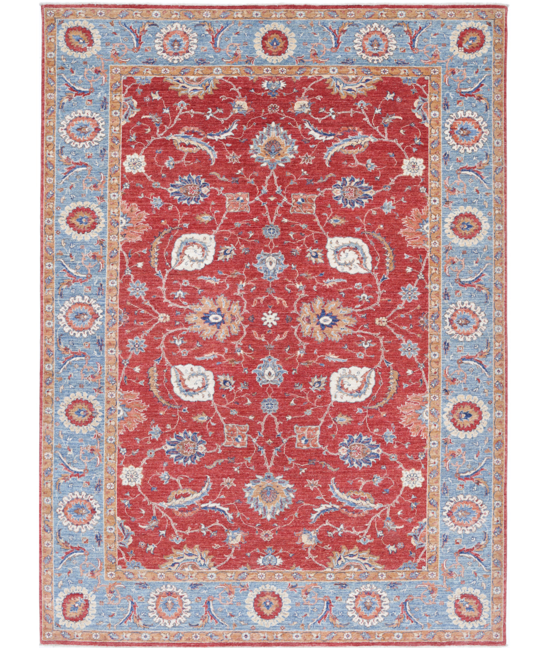 Hand Knotted Ziegler Farhan Wool Rug - 6'8'' x 9'3''