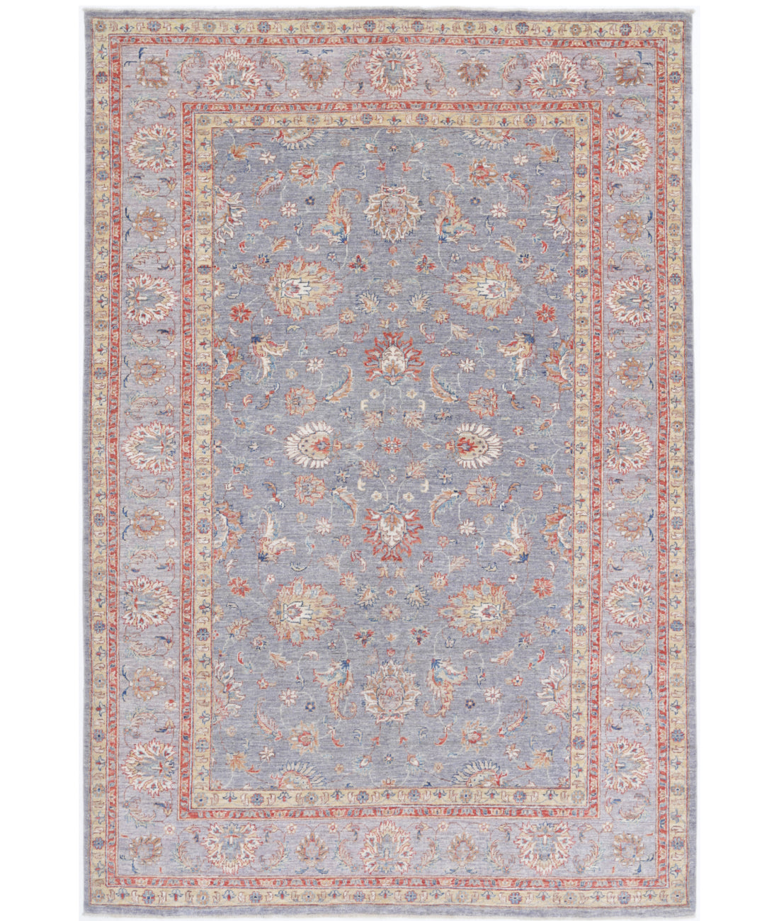 Hand Knotted Ziegler Farhan Wool Rug - 6'7'' x 9'10''