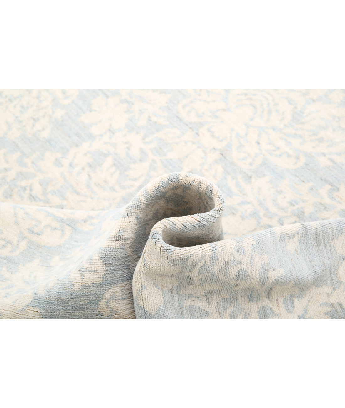 Hand Knotted Artemix Wool Rug - 10'2'' x 13'2'' 10'2'' x 13'2'' (305 X 395) / Grey / Ivory