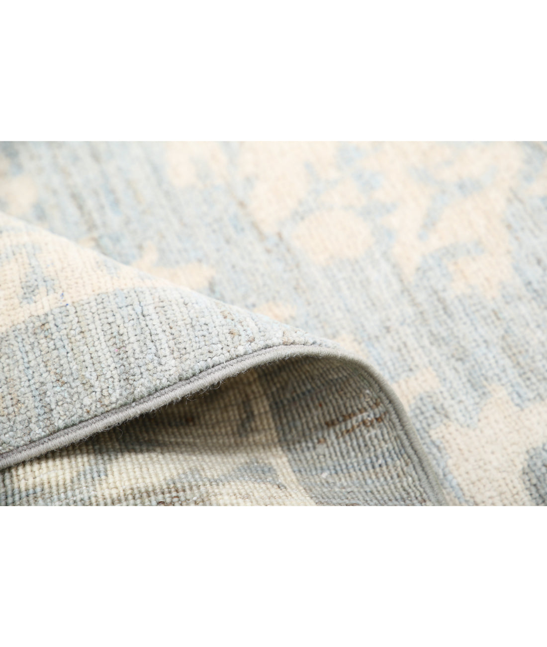 Hand Knotted Artemix Wool Rug - 10'2'' x 13'2'' 10'2'' x 13'2'' (305 X 395) / Grey / Ivory