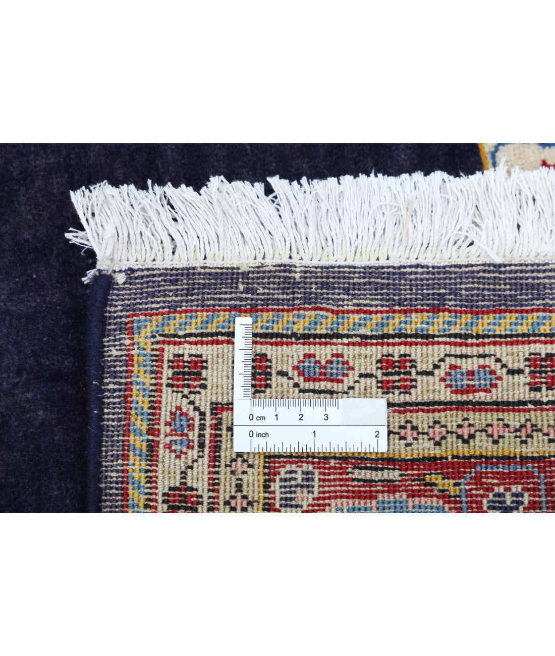 Hand Knotted Oriental Kashan Wool Rug - 4'4'' x 7'3''