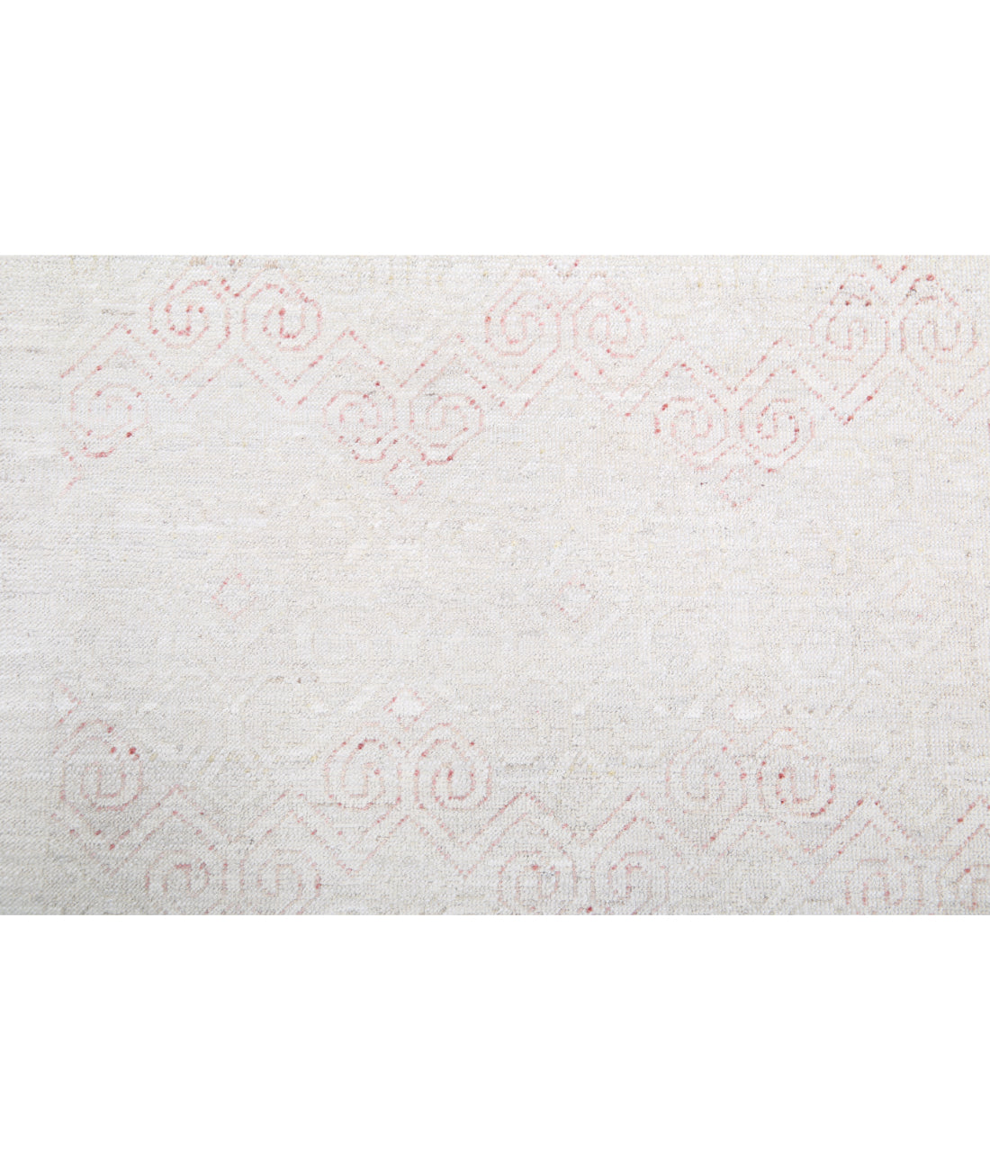 Hand Knotted Artemix Wool Rug - 6'0'' x 8'4'' 6'0'' x 8'4'' (180 X 250) / Ivory / Pink
