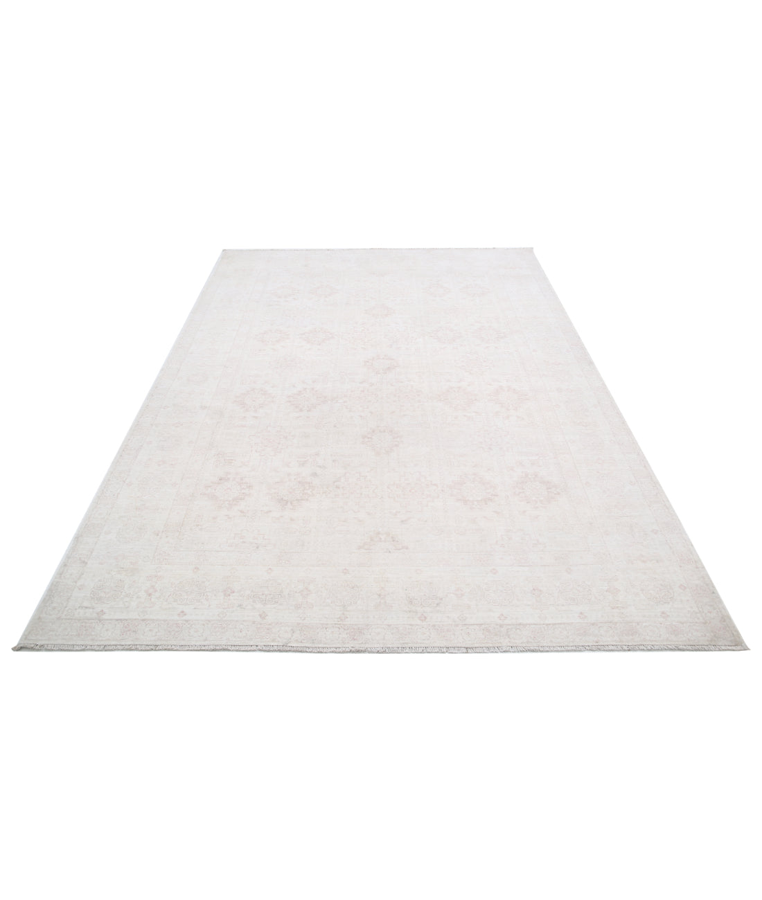Hand Knotted Serenity Wool Rug - 6'1'' x 8'6'' 6'1'' x 8'6'' (183 X 255) / Ivory / Taupe