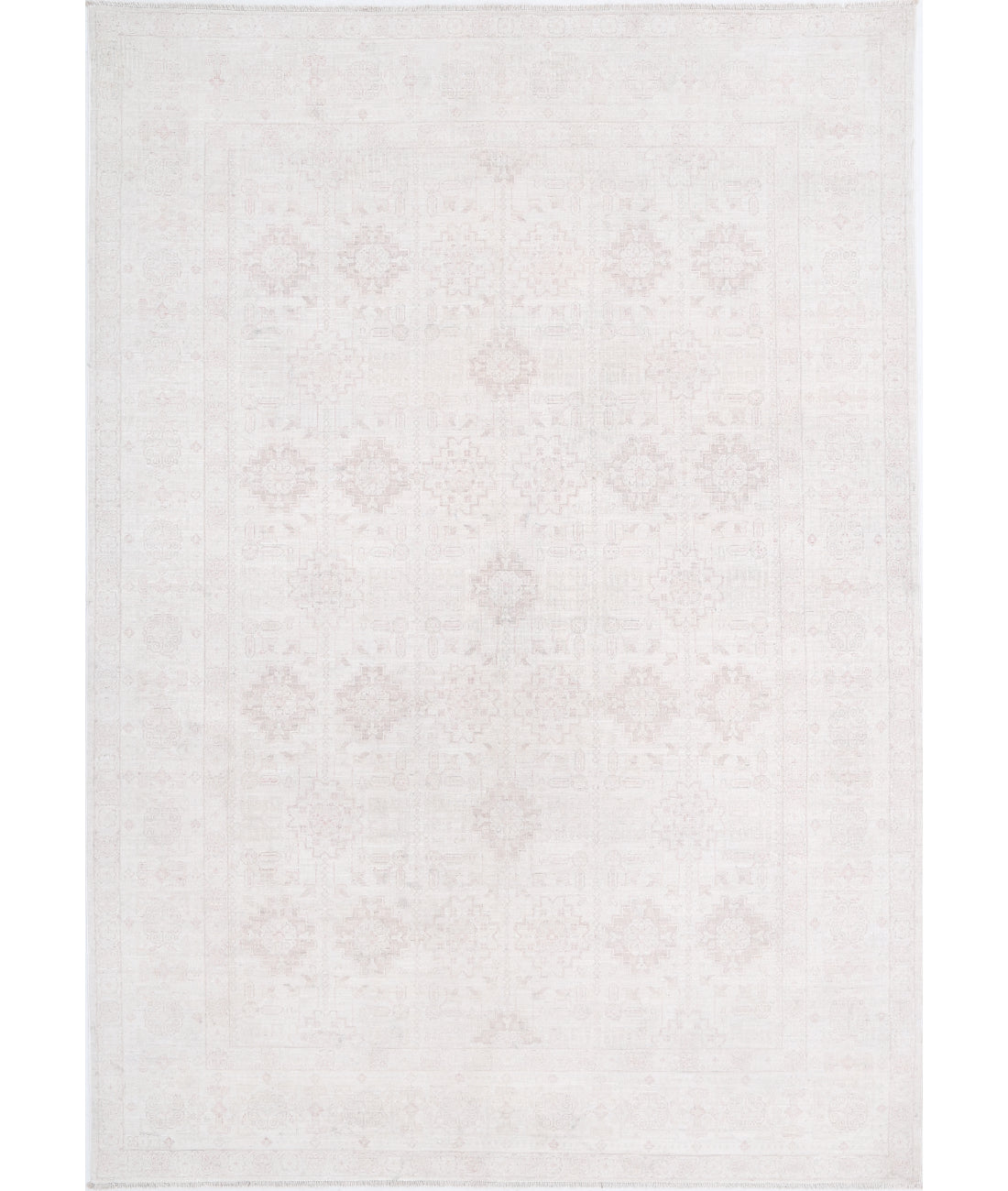 Hand Knotted Serenity Wool Rug - 6&#39;1&#39;&#39; x 8&#39;6&#39;&#39; 6&#39;1&#39;&#39; x 8&#39;6&#39;&#39; (183 X 255) / Ivory / Taupe