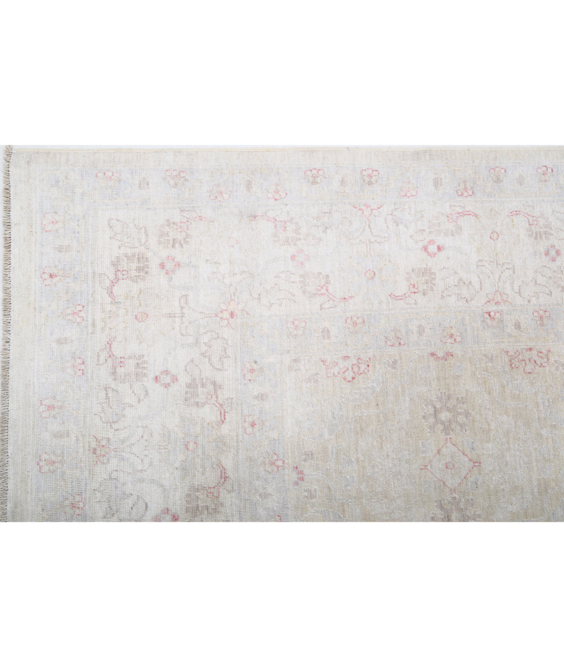 Hand Knotted Fine Serenity Wool Rug - 6'0'' x 8'6'' 6'0'' x 8'6'' (180 X 255) / Ivory / Grey