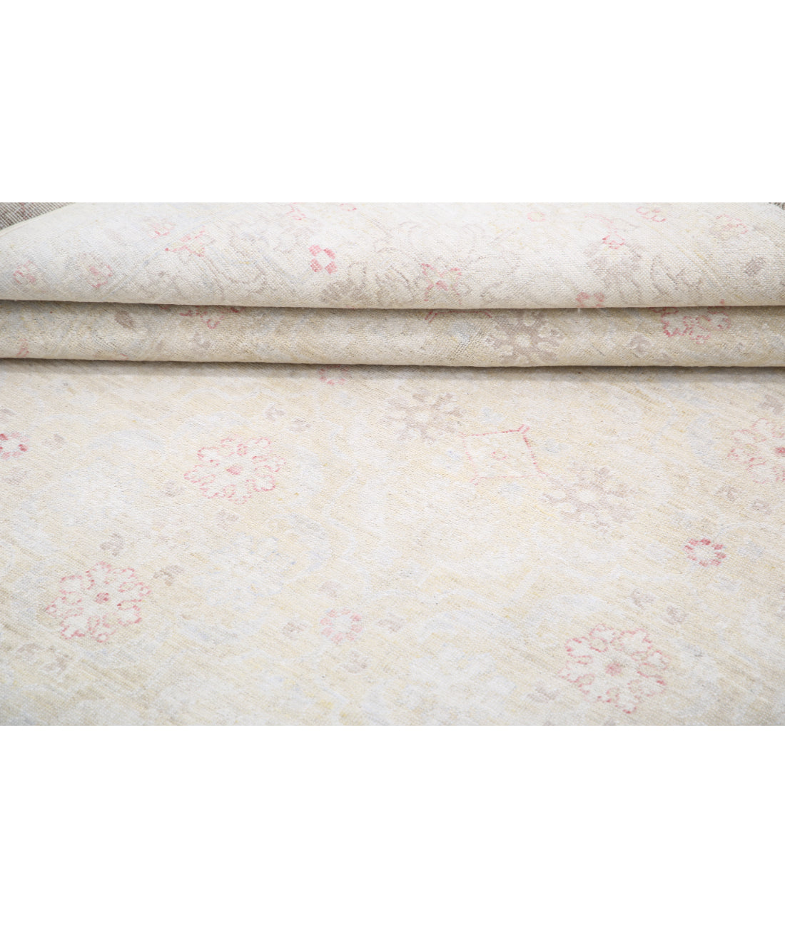 Hand Knotted Fine Serenity Wool Rug - 6'0'' x 8'6'' 6'0'' x 8'6'' (180 X 255) / Ivory / Grey