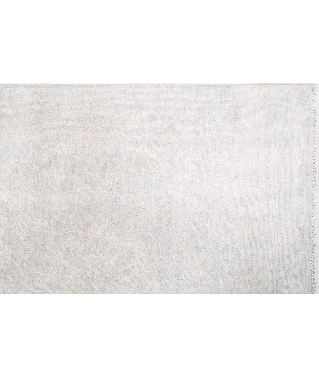 Hand Knotted Artemix Wool Rug - 6'8'' x 9'6'' 6'8'' x 9'6'' (200 X 285) / Grey / Ivory