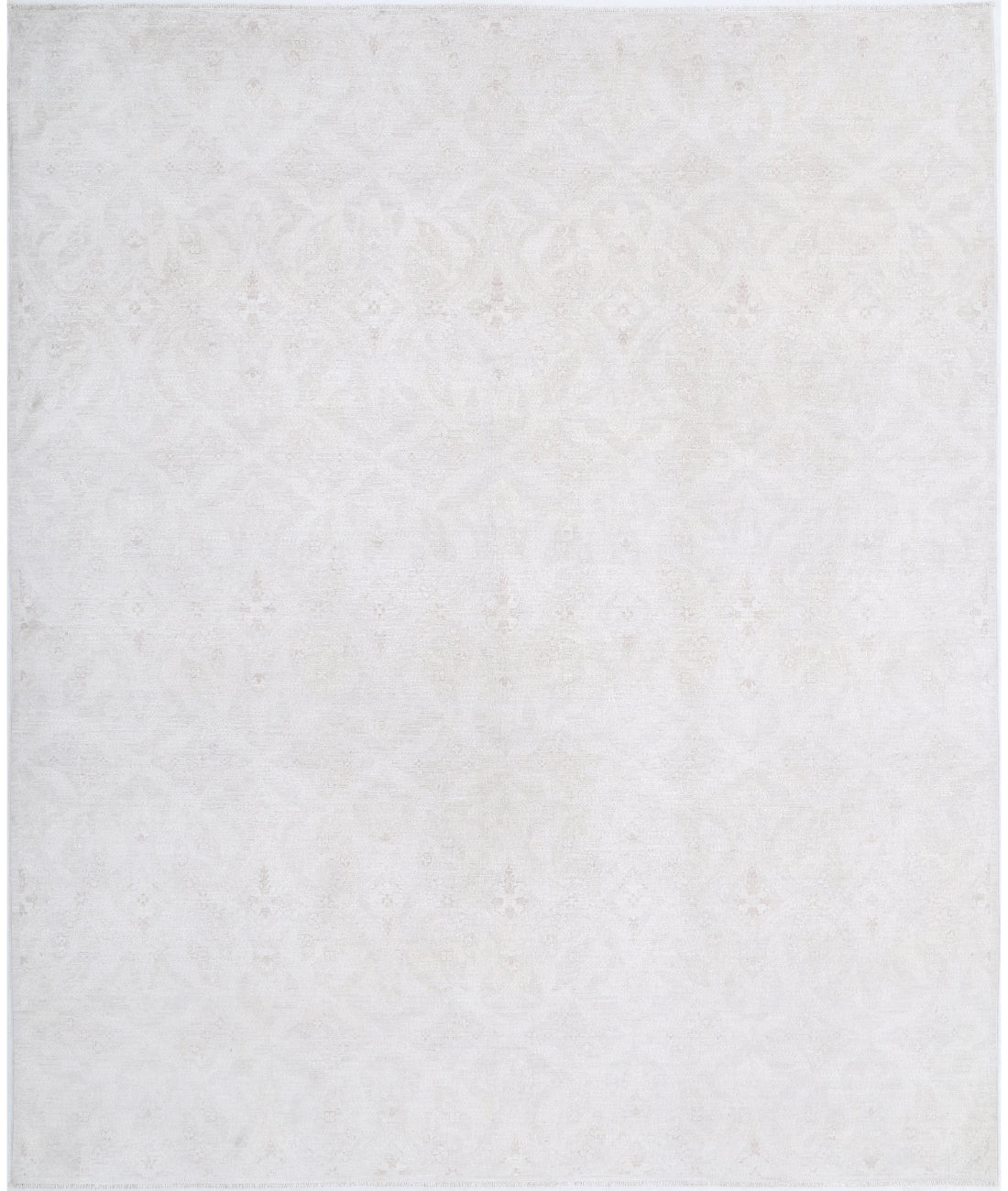 Hand Knotted Artemix Wool Rug - 8&#39;1&#39;&#39; x 9&#39;9&#39;&#39; 8&#39;1&#39;&#39; x 9&#39;9&#39;&#39; (243 X 293) / Ivory / Ivory
