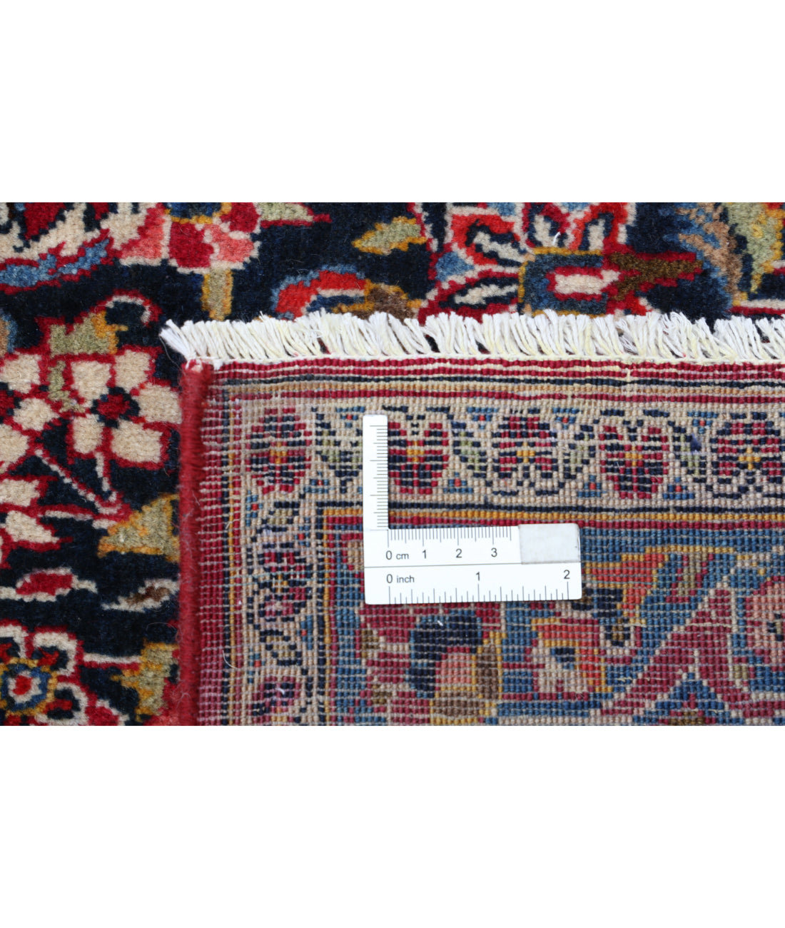 Hand Knotted Oriental Kashan Wool Rug - 9'1'' x 12'7''